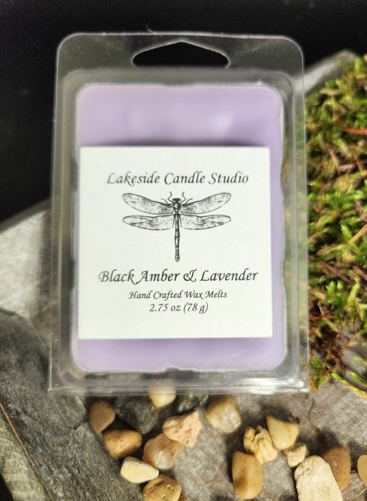 Black Amber & Lavender Wax Melt